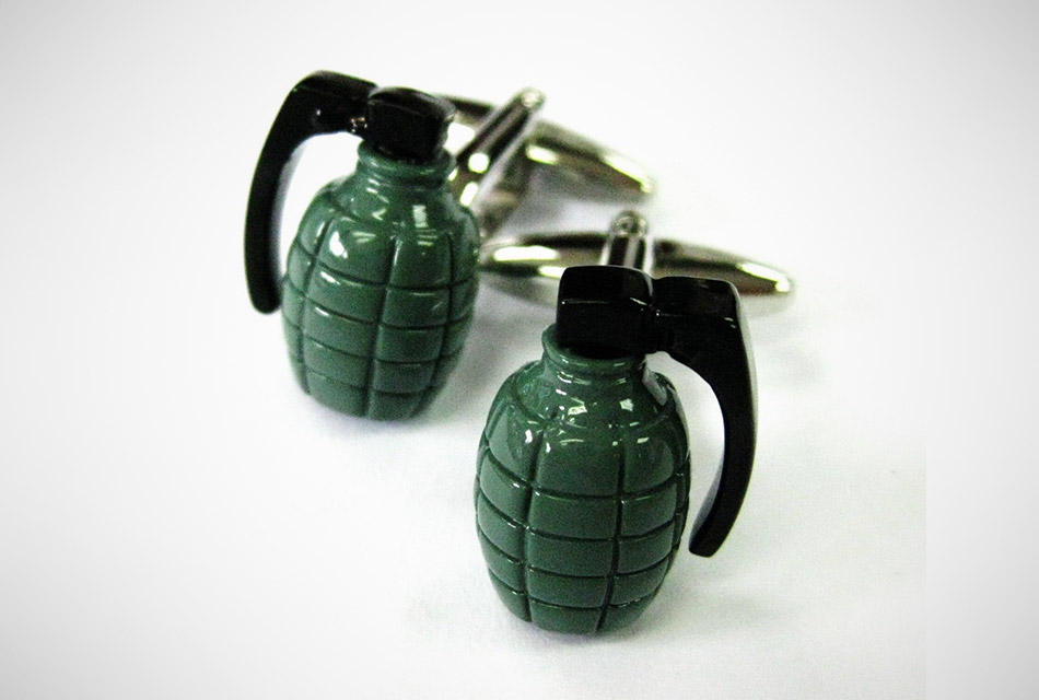 Hand Grenade Cufflinks