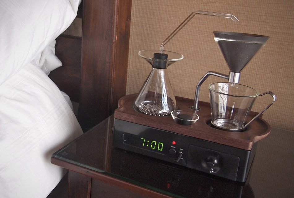 The Barisieur Coffee Brewing Alarm Clock