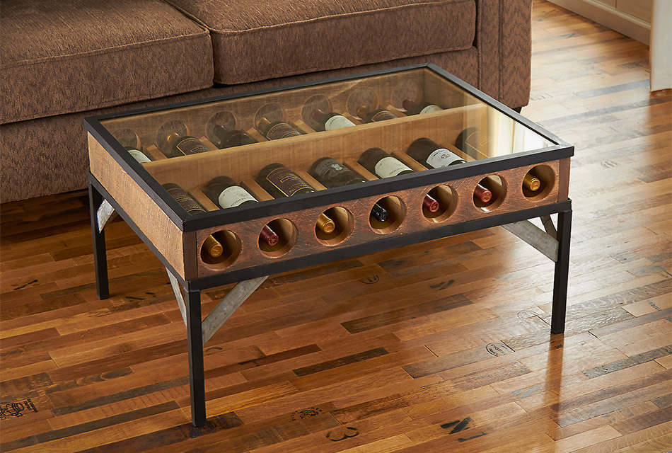 Wine Display Coffee Table
