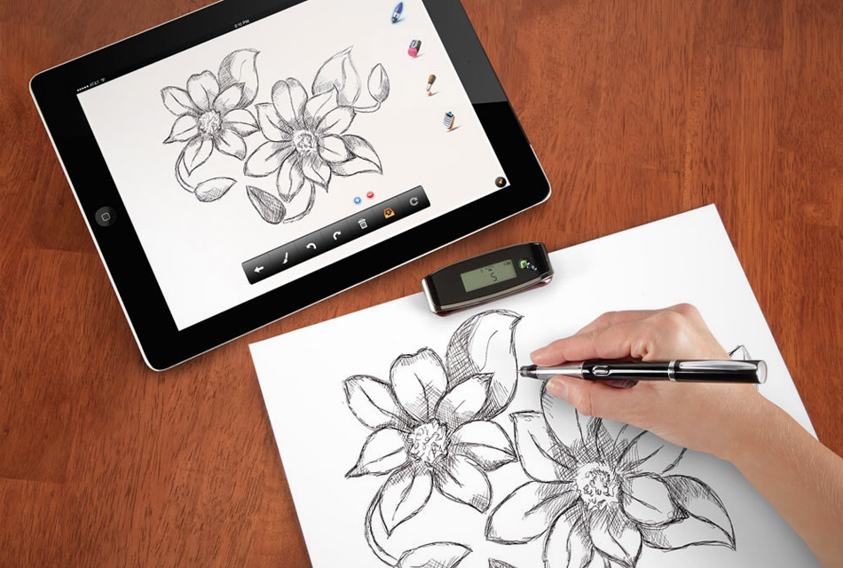 Instant Transmitting Paper To iPad Pen